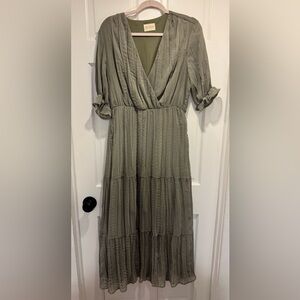 Bella Ella Sage Green Maxi Dress